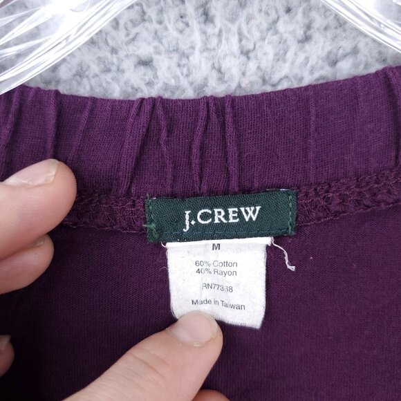 J Crew Dress Womens Medium M Long Sleeve v neck Purple - Picture 5 of 6